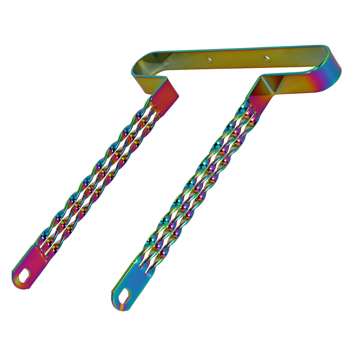 20 Lowrider Triple Flat Twisted Bumper Front/Rear Oil Slick.